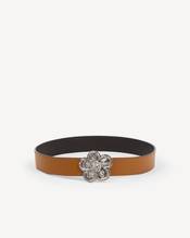 'Boke Flower' Wide reversible belt for Women