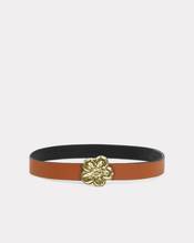 'Boke Flower' wide reversible leather belt for Men