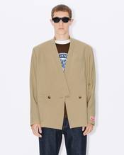 Tailored kimono jacket in virgin wool