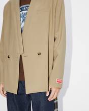 Tailored kimono jacket in virgin wool