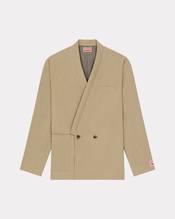 Tailored kimono jacket in virgin wool