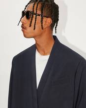 Tailored kimono jacket in virgin wool