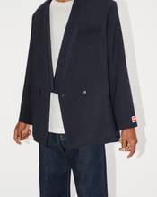 Tailored kimono jacket in virgin wool