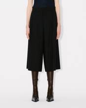 Cropped pants in virgin wool