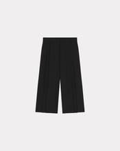 Cropped pants in virgin wool