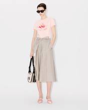 Pleated long shorts