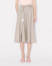 Pleated long shorts