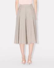 Pleated long shorts