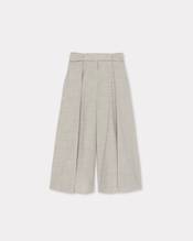 Pleated long shorts