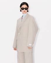 Oversized kimono blazer in virgin wool