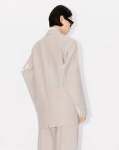 Oversized kimono blazer in virgin wool