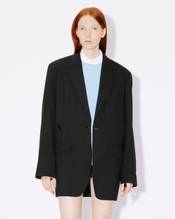 Oversized kimono blazer in virgin wool