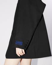 Oversized kimono blazer in virgin wool