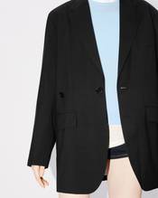 Oversized kimono blazer in virgin wool