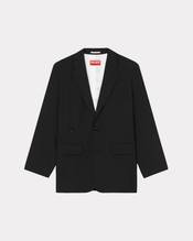 Oversized kimono blazer in virgin wool