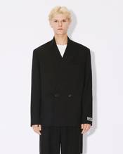 Suit kimono jacket in virgin wool