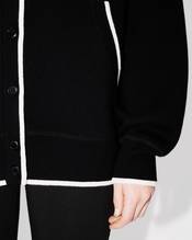 'Boke Flower 2.0' embroidered cardigan in wool and cotton