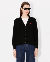 'Boke Flower' embroidered vneck cardigan in wool
