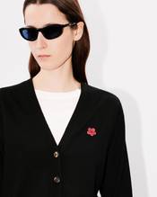'Boke Flower' embroidered vneck cardigan in wool