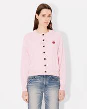 'Boke Flower' embroidered crewneck cardigan in wool