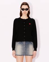 'Boke Flower' embroidered crewneck cardigan in wool