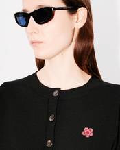 'Boke Flower' embroidered crewneck cardigan in wool