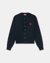 'Boke Flower' embroidered crewneck cardigan in wool
