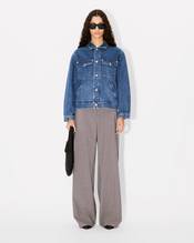 'Boke Flower' oversized trucker jacket in japanese denim