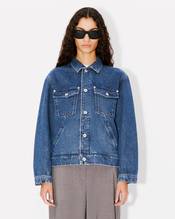 'Boke Flower' oversized trucker jacket in japanese denim