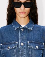 'Boke Flower' oversized trucker jacket in japanese denim