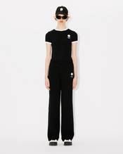 'Boke Flower 2.0' embroidered pants in wool and cotton