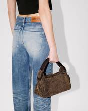'KENZO Furoshiki' fluffy suede bag