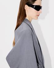 Oversized kimono blazer in virgin wool