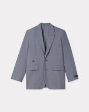 Oversized kimono blazer in virgin wool