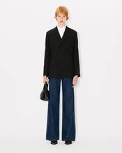Waisted blazer in virgin wool