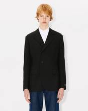 Waisted blazer in virgin wool