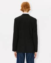 Waisted blazer in virgin wool