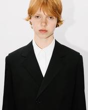 Waisted blazer in virgin wool