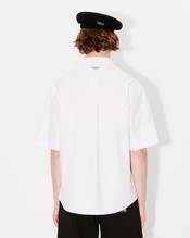 'Boke Flower' embroidered casual shirt