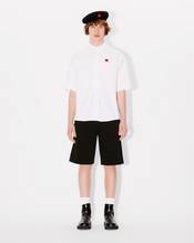 'Boke Flower' embroidered casual shirt