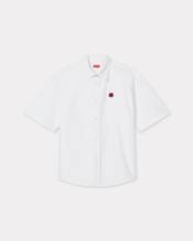 'Boke Flower' embroidered casual shirt
