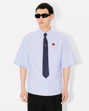 'Boke Flower' embroidered casual shirt
