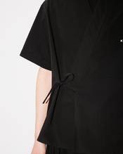 Embroidered kimono shirt