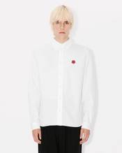 'Boke Flower' embroidered shirt in cotton poplin