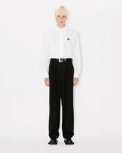 'Boke Flower' embroidered shirt in cotton poplin