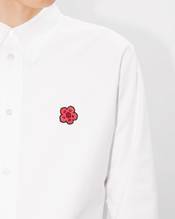 'Boke Flower' embroidered shirt in oxford cotton 
