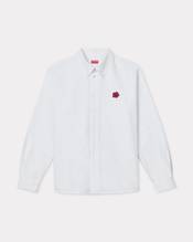 'Boke Flower' embroidered shirt in oxford cotton 