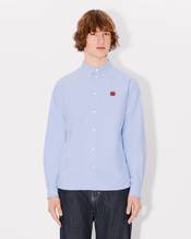 'Boke Flower' embroidered shirt in oxford cotton 