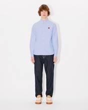'Boke Flower' embroidered shirt in oxford cotton 