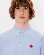 'Boke Flower' embroidered shirt in oxford cotton 